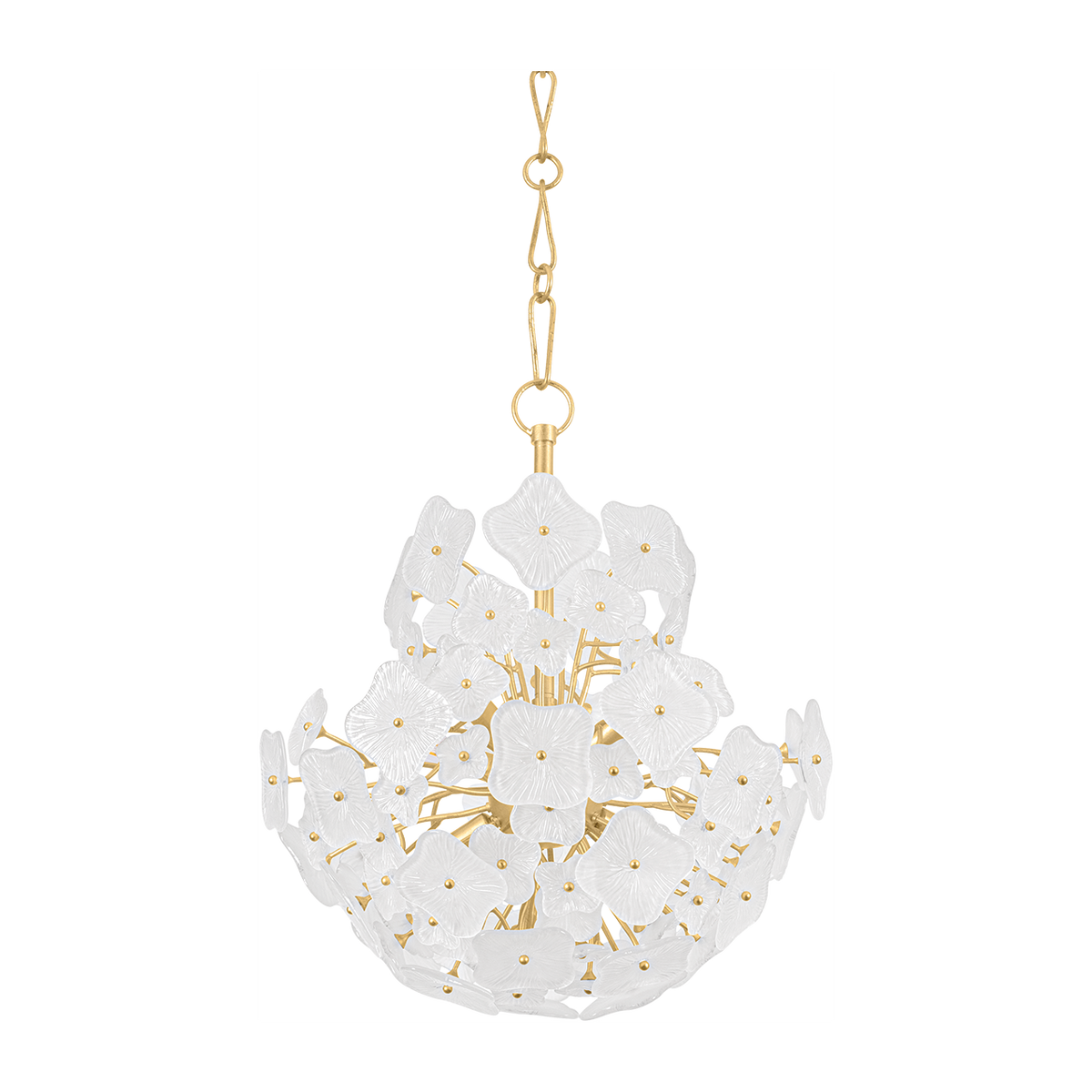 Floral Piastra Glass Empire Chandelier