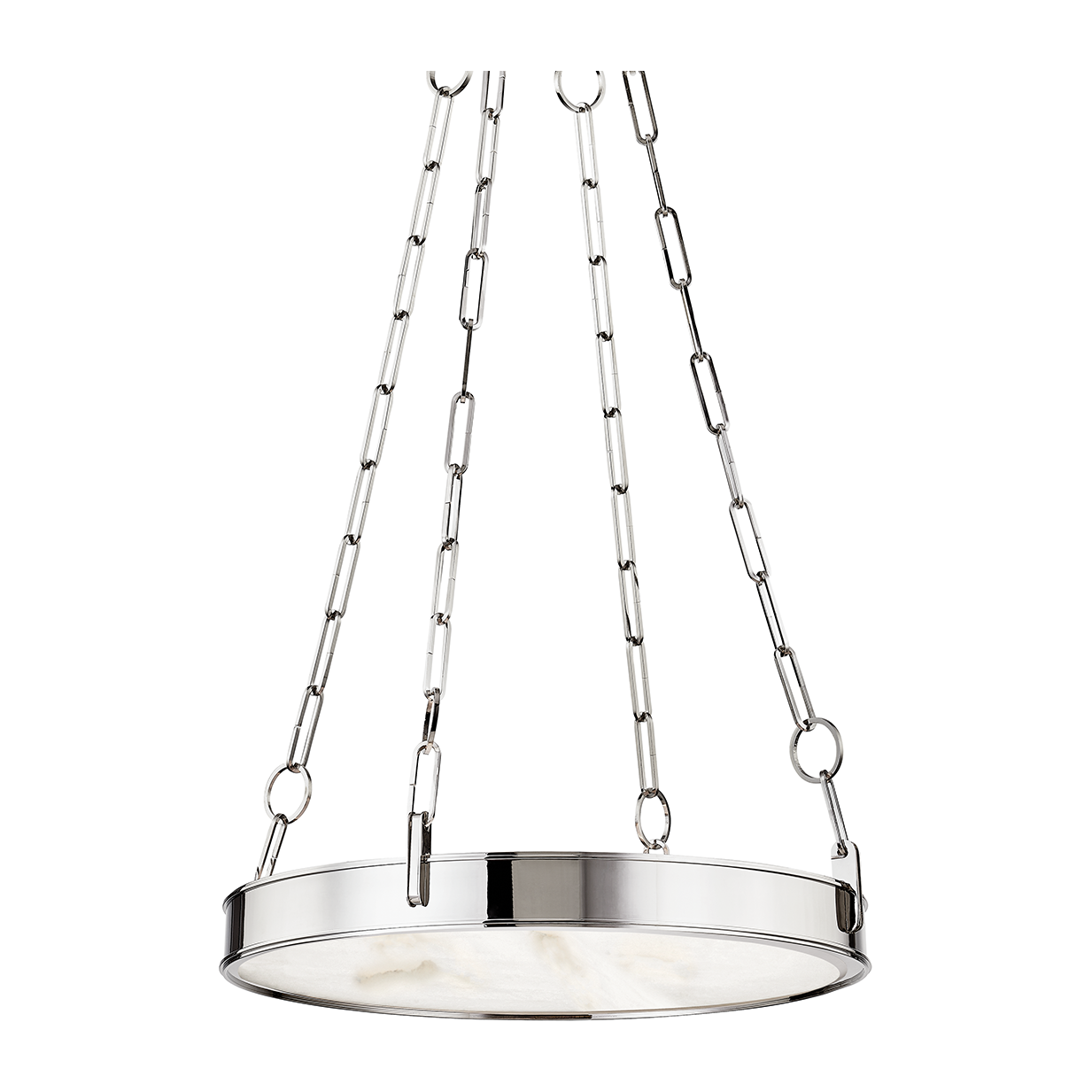Polished Nickel Single-Light Chandelier / Default Title