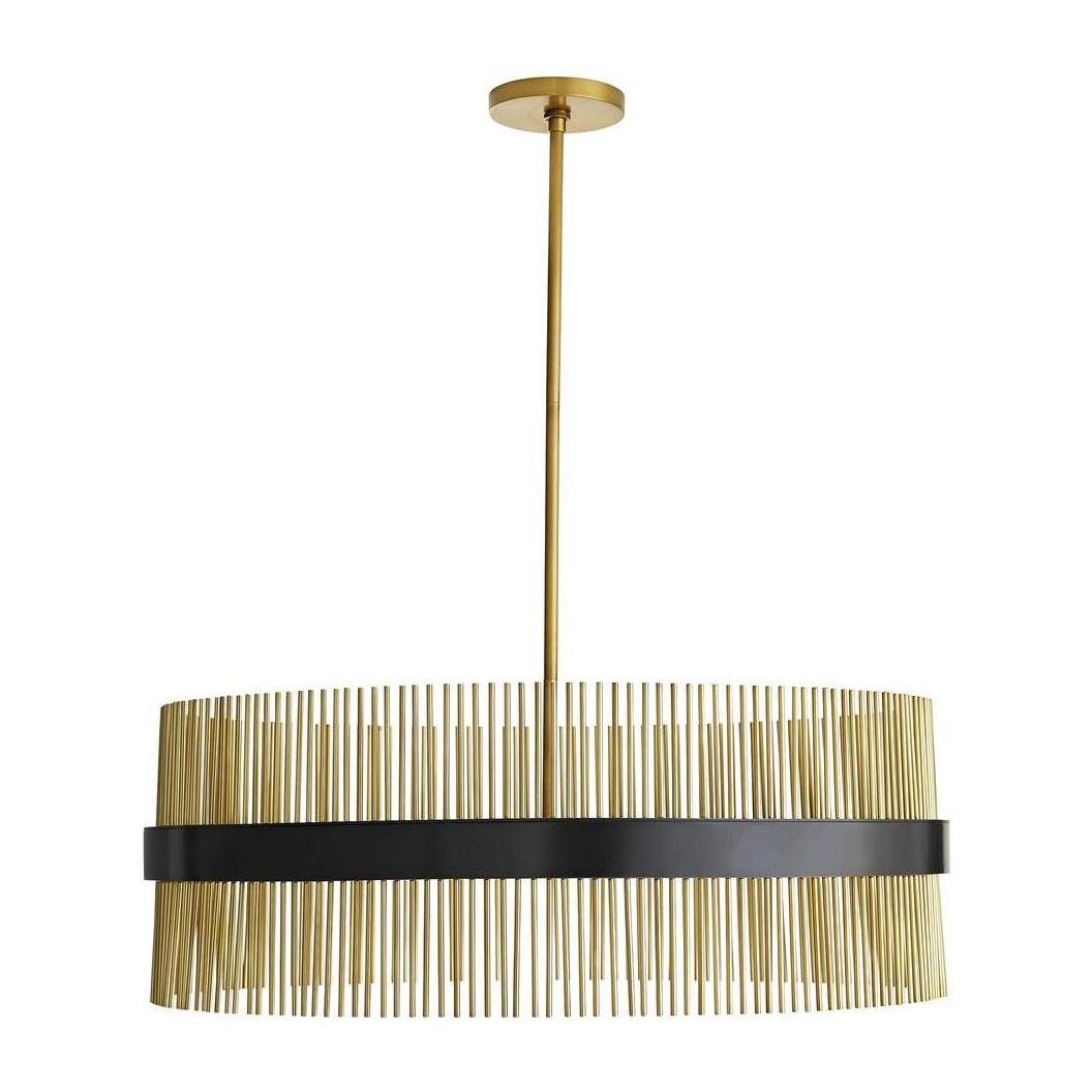 12-Light Steel Tube Chandelier