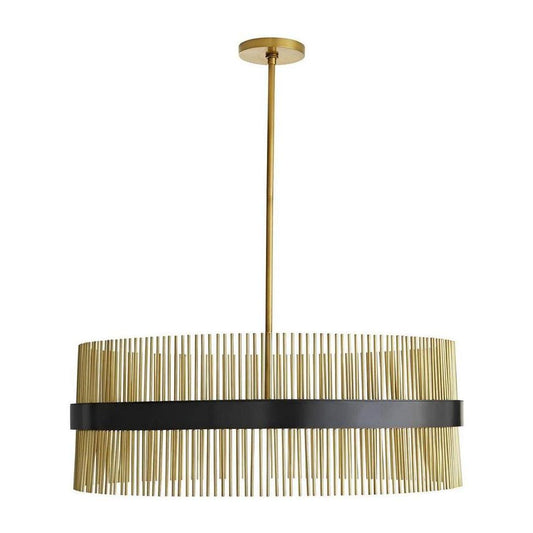 12-Light Steel Tube Chandelier