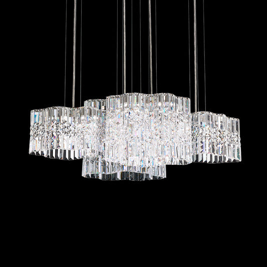 Adjustable Crystal Ribbon Pendant Light / Default Title