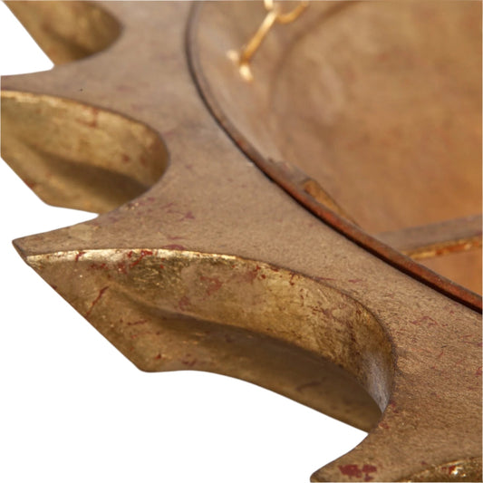 Adjustable Gold or Silver Leaf Chandelier / Silver Leaf