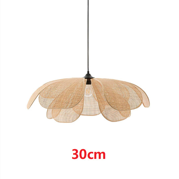 Bamboo Rattan Petal Ceiling Light