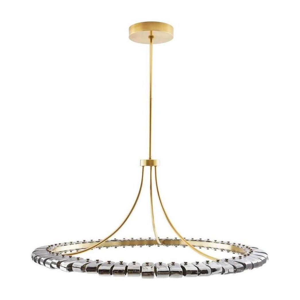 Blue Smoke Glass LED Chandelier / Default Title