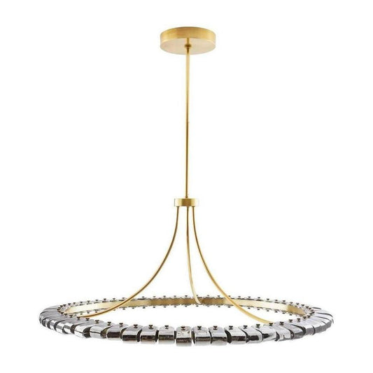 Blue Smoke Glass LED Chandelier / Default Title