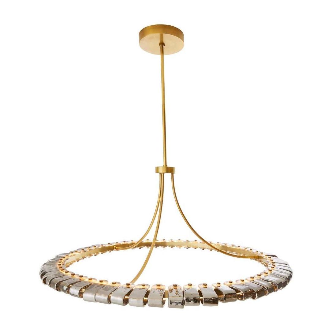 Blue Smoke Glass LED Chandelier