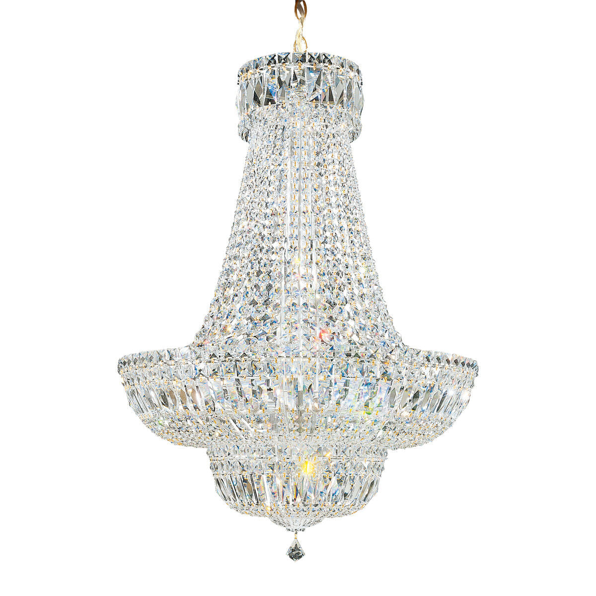 Empire Clear Crystal Pendant Light / Gold / Clear Optic Crystal