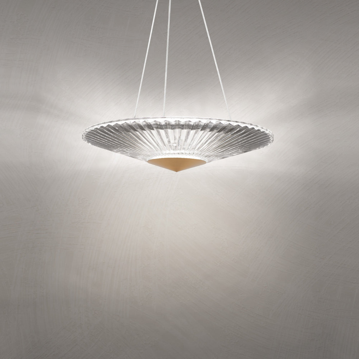 Folded Crystal LED Pendant Light
