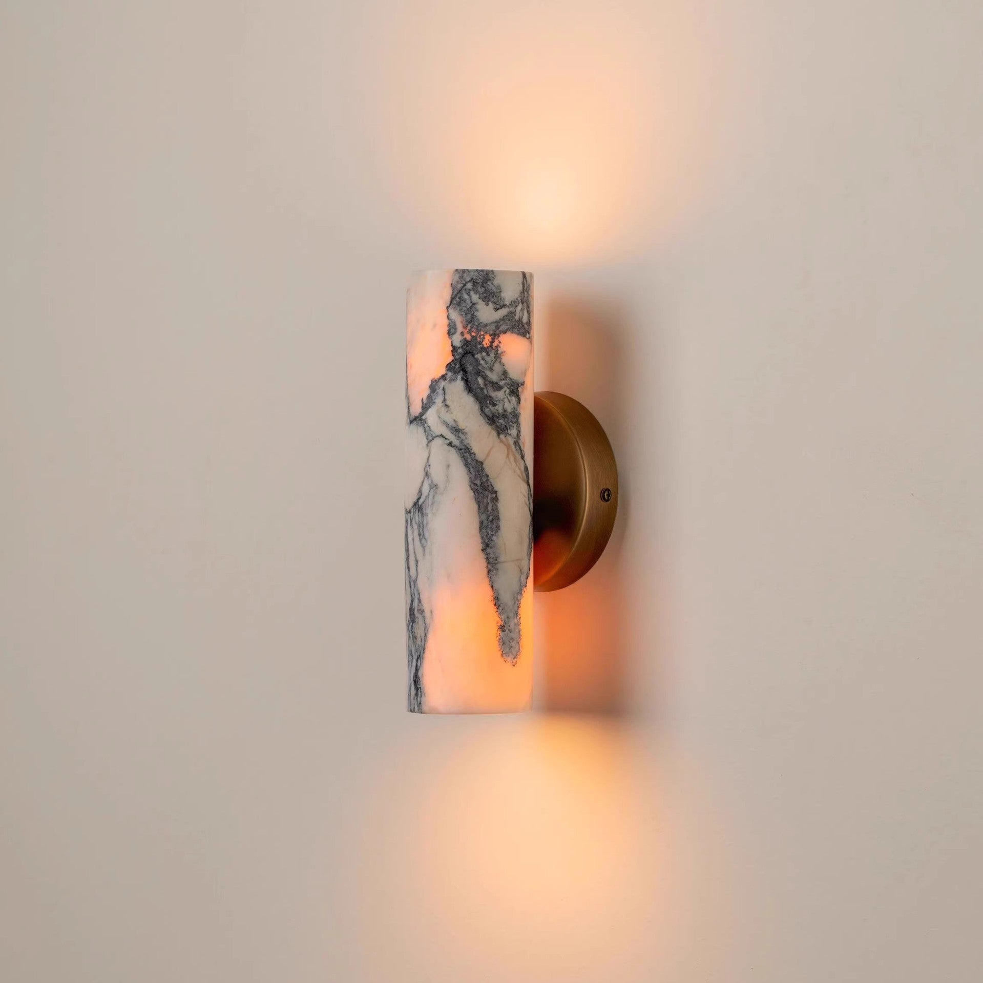 French Marble Crystal Wall Light