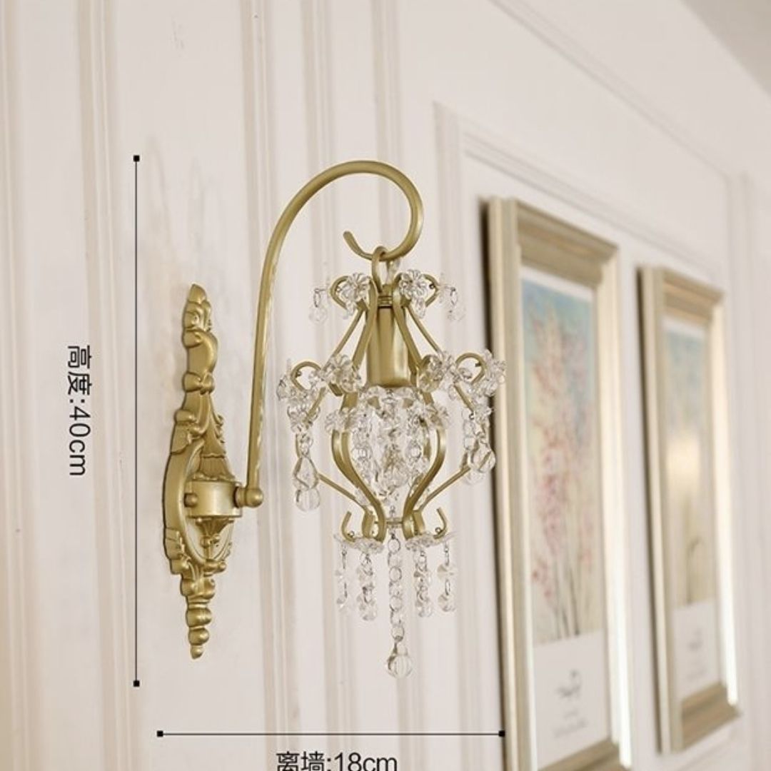 Minimalist Crystal Wall Light