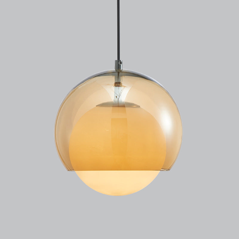 Nordic Iron Glass Pendant Light / Tricolor Light / Yellow