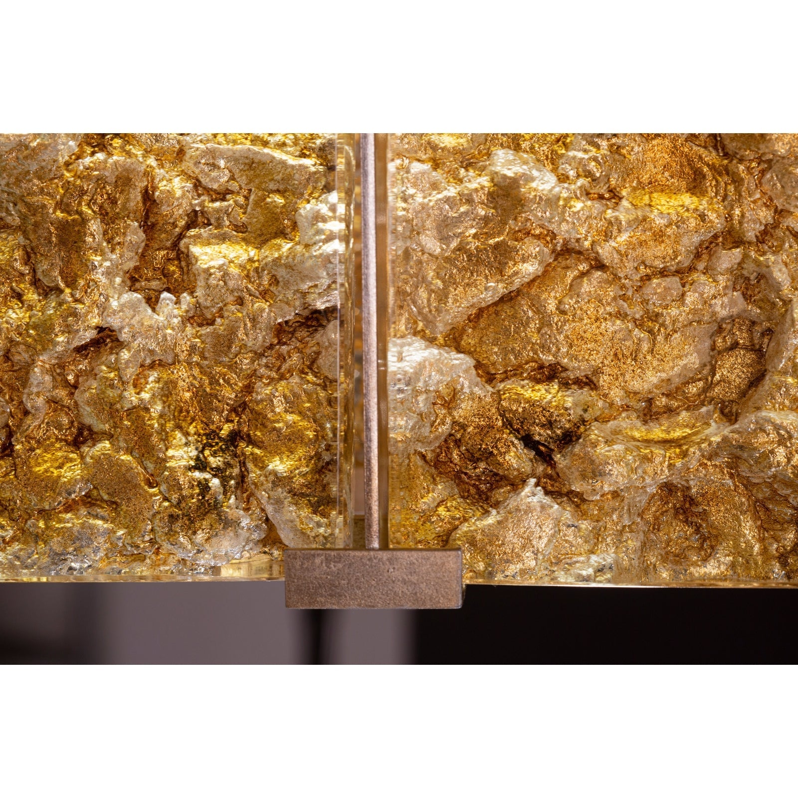 Textured Cast Crystal Linear LED Pendant