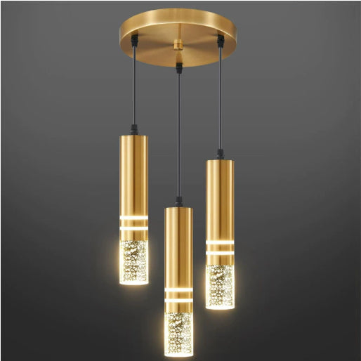 Three-Disc Iron LED Chandelier