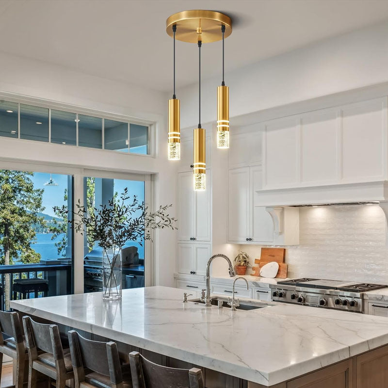 Three-Disc Iron LED Chandelier