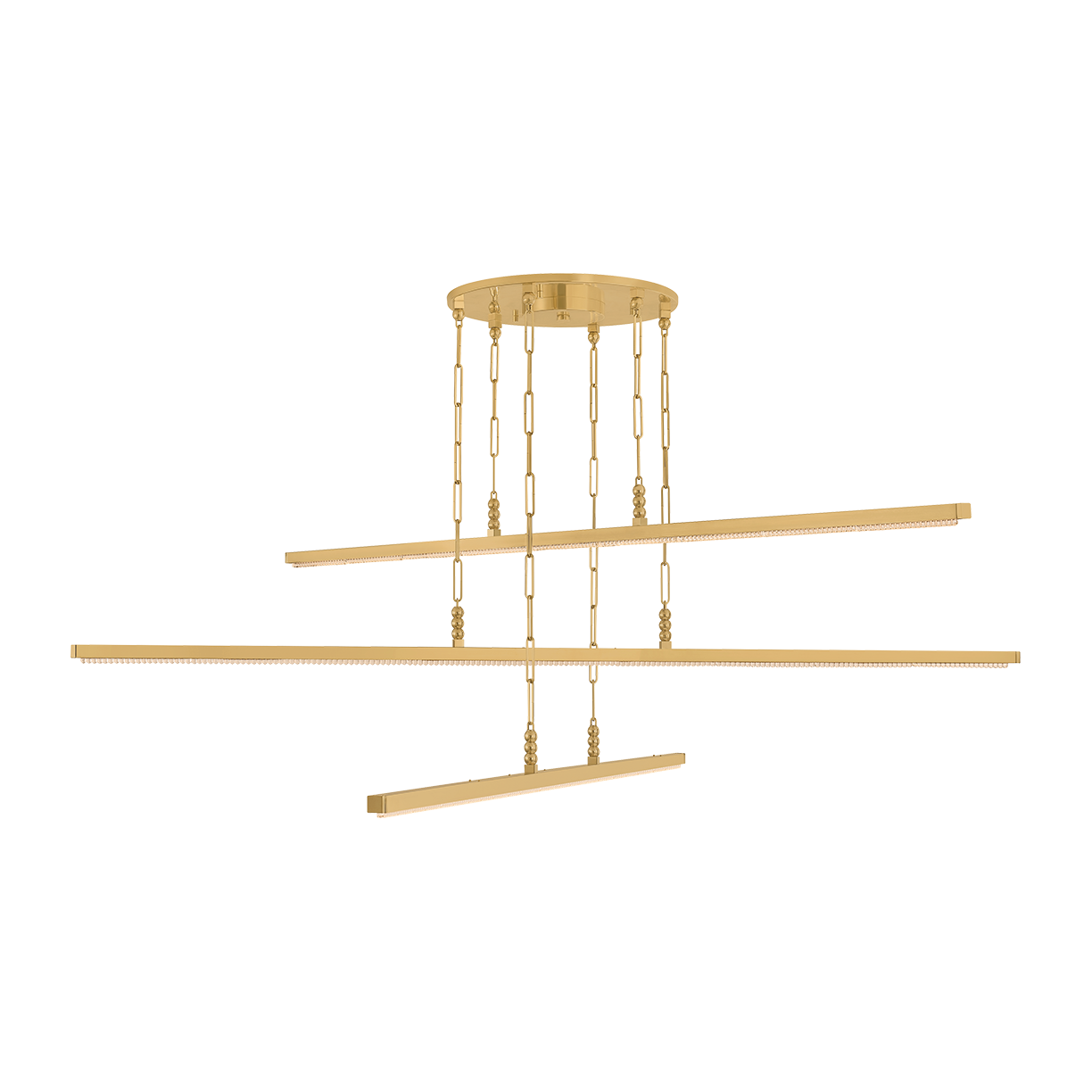 Three-Light Brass Mobile Chandelier / Default Title