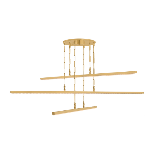 Three-Light Brass Mobile Chandelier / Default Title
