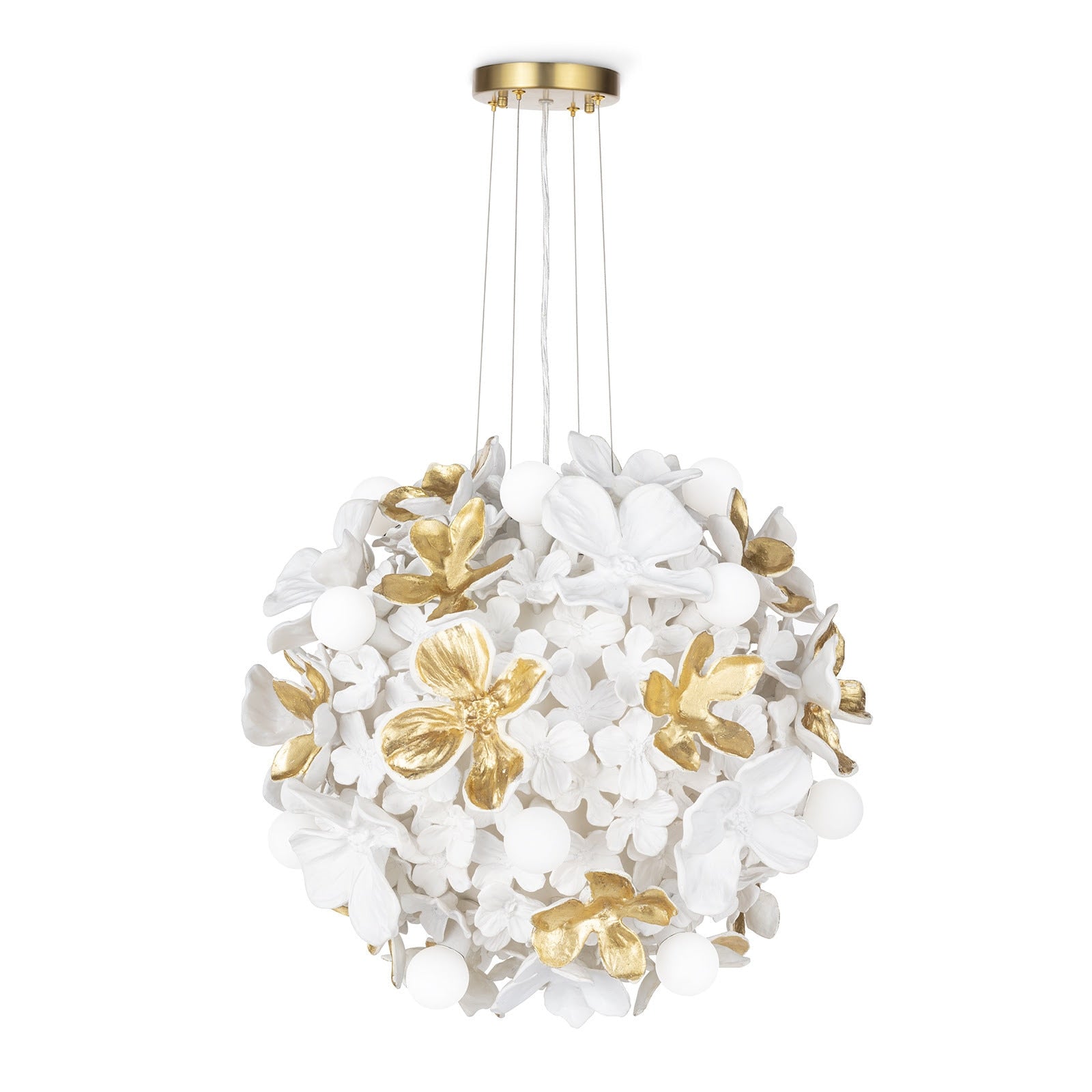 White Dogwood Floral Chandelier